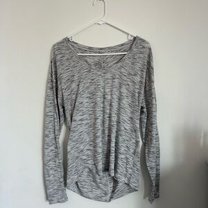 Lululemon Athletica Gray Asymmetrical Long Sleeve Tee